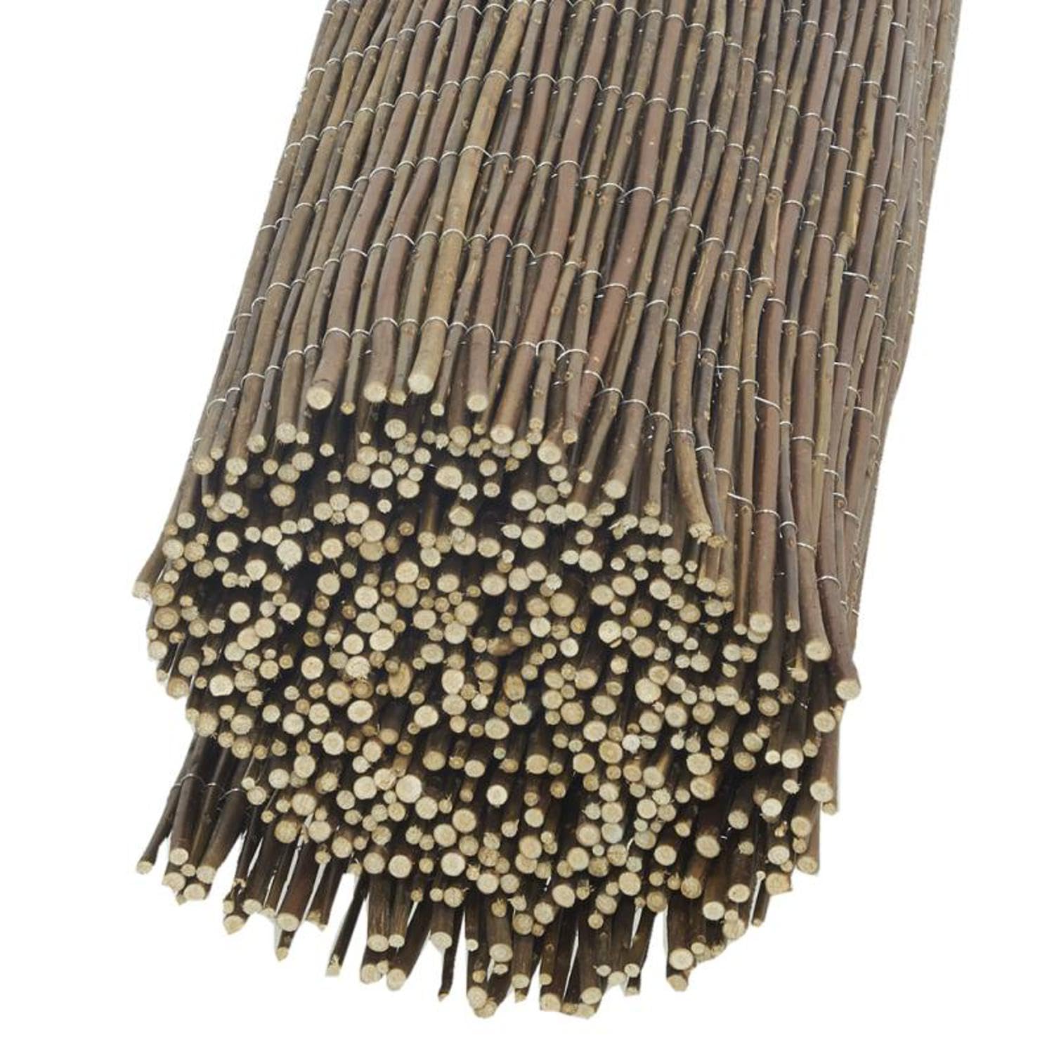 AUBRY GASPARD - Canisse en Osier Naturel - Brise Vue Jardin occultant - Livré en Rouleau avec Sac de Transport - Idéale pour Jardin et Terrasse - Résistant aux intempéries - 150x500 cm