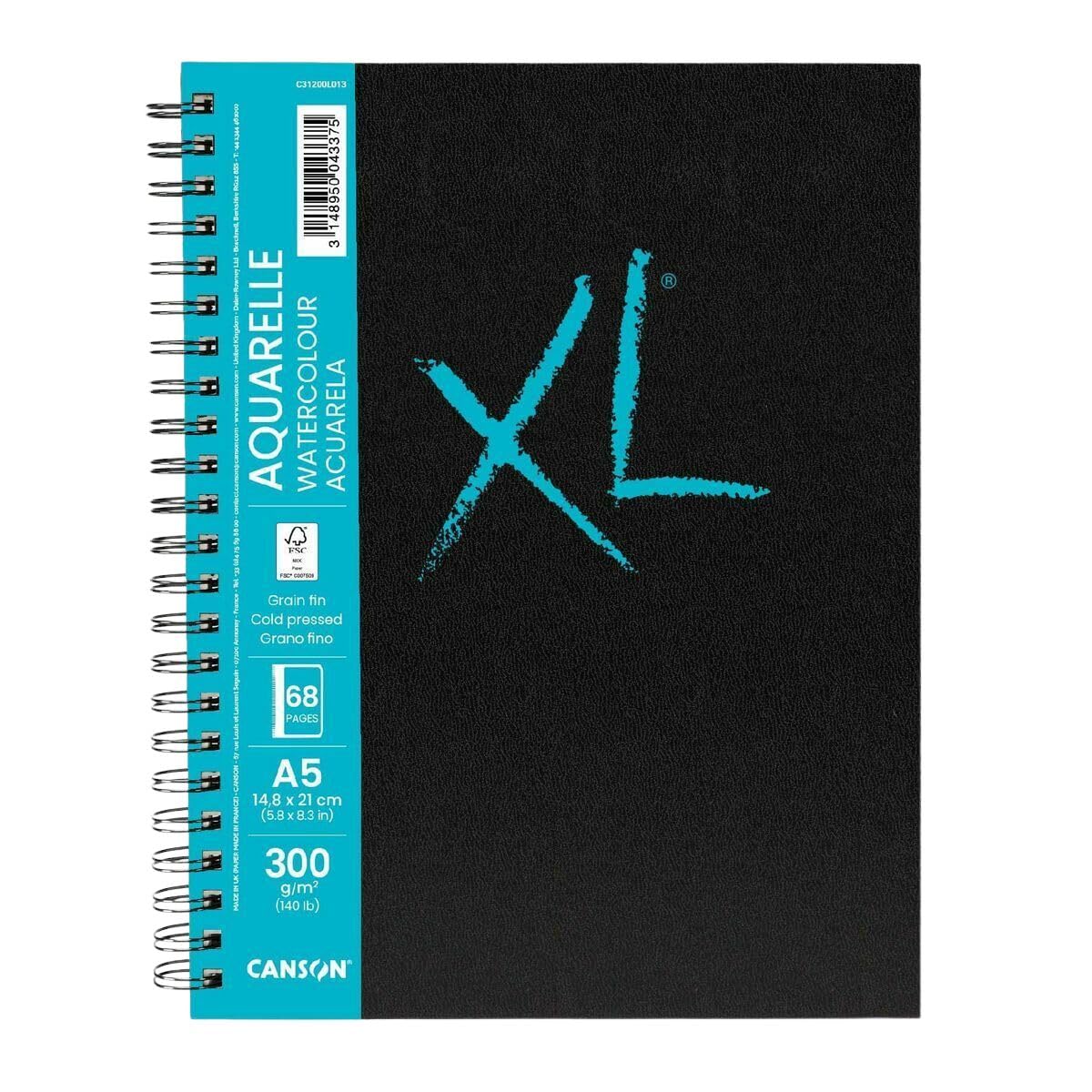 Canson Xl Art Book C31200L013 Papier Akwarelowy, Biały, A5/34 szt.