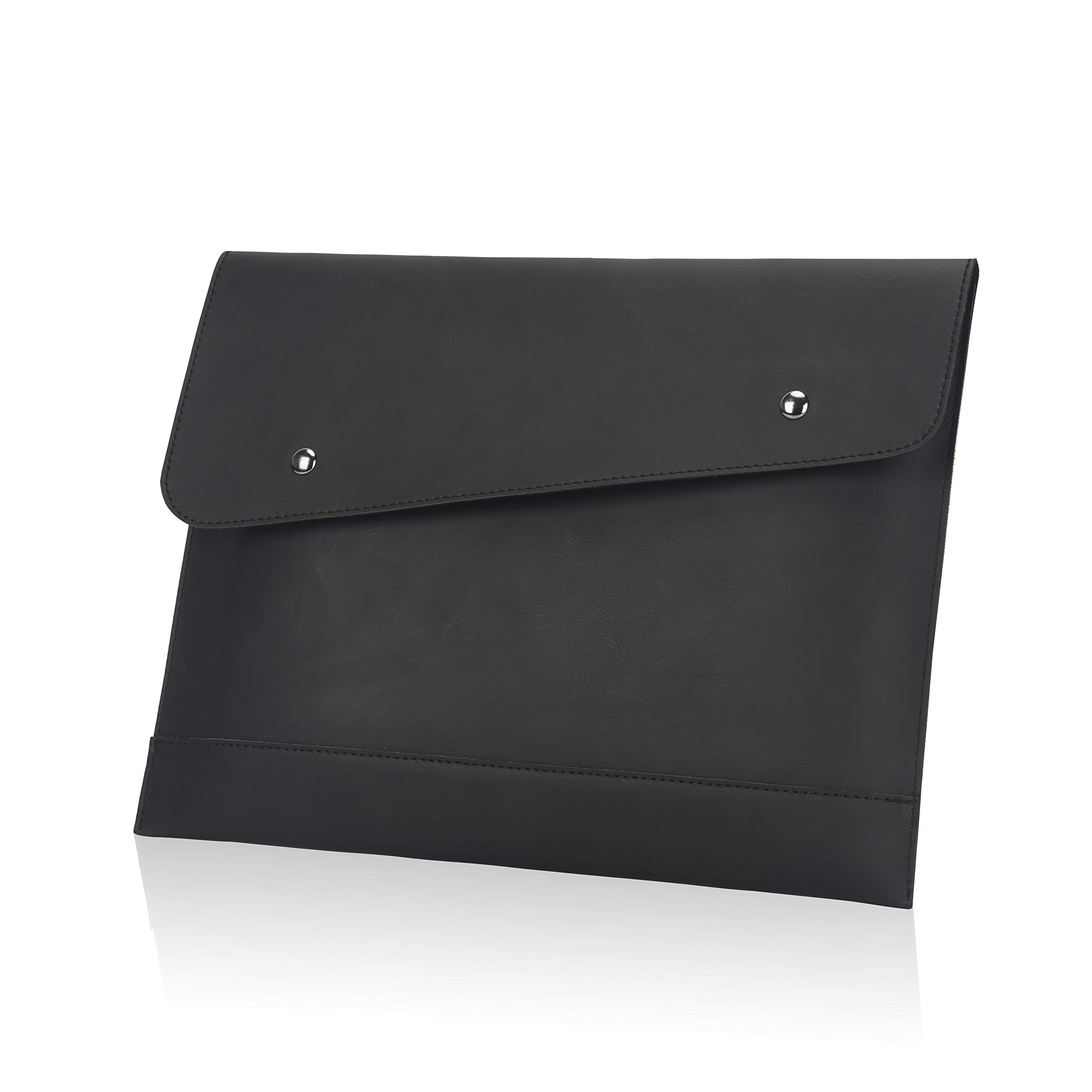Envelope A4 Documents Folder Case,Convenient Business &amp; Conference File Pu leather Clutch Bag for Women and Men