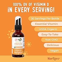 Vista 7 de MaryRuth Organics Vitamin D USDA Organic VIT D3 Liquid Sugar Free Liquid VIT D Spray Immune Support for Adults & Kids Bone Health Vegan