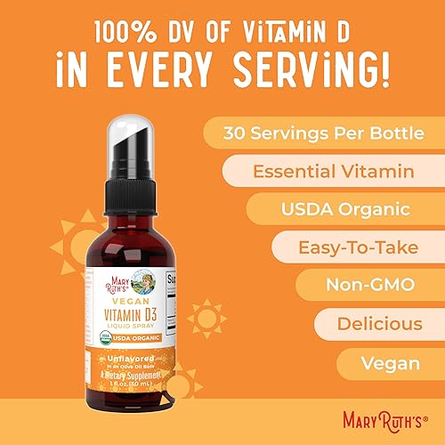 Miniatura 7 de VEGAN VITAMIN D3 Gummy (a base de plantas) de MaryRuth, De liquen silvestre orgánico Paleo, vegano, No-OMG, Gluten Free, para hombres, mujeres y