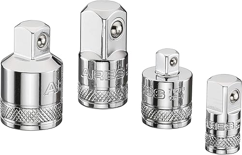 Miniatura 7 de ARES 70007 - Juego de 4 adaptadores y reductores de llaves de vaso de 1/4 pulgadas, 3/8 pulgadas y 1/2 pulgadas, juego de extensión/conversión de