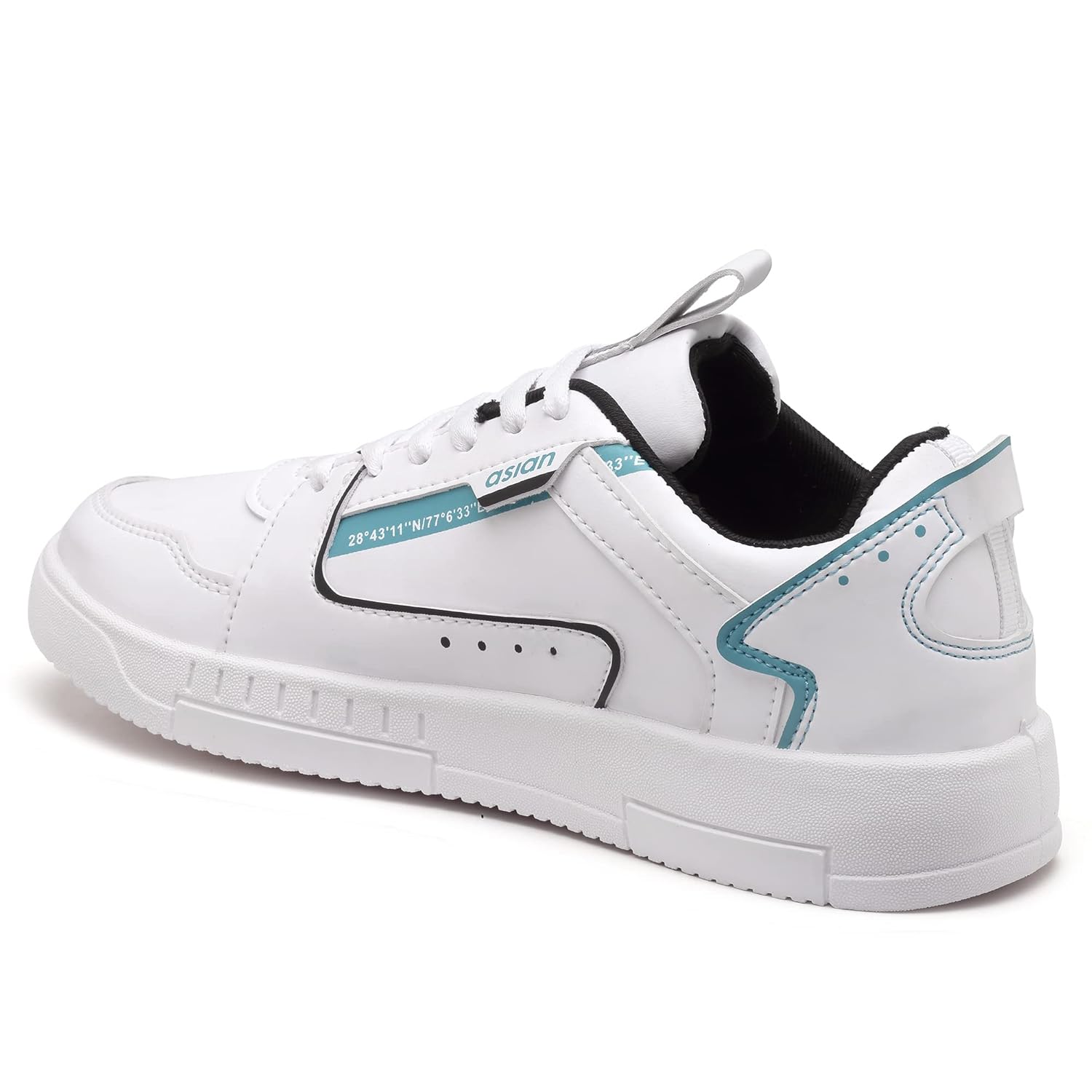 ASIAN Men's TARZAN-01 White Casual Sneaker Shoes with Synthetic Upper Lightweight Comfortable Mid Top Sneaker Shoes for Men's & Boy's 7 714OJVJSEDL. SL1500