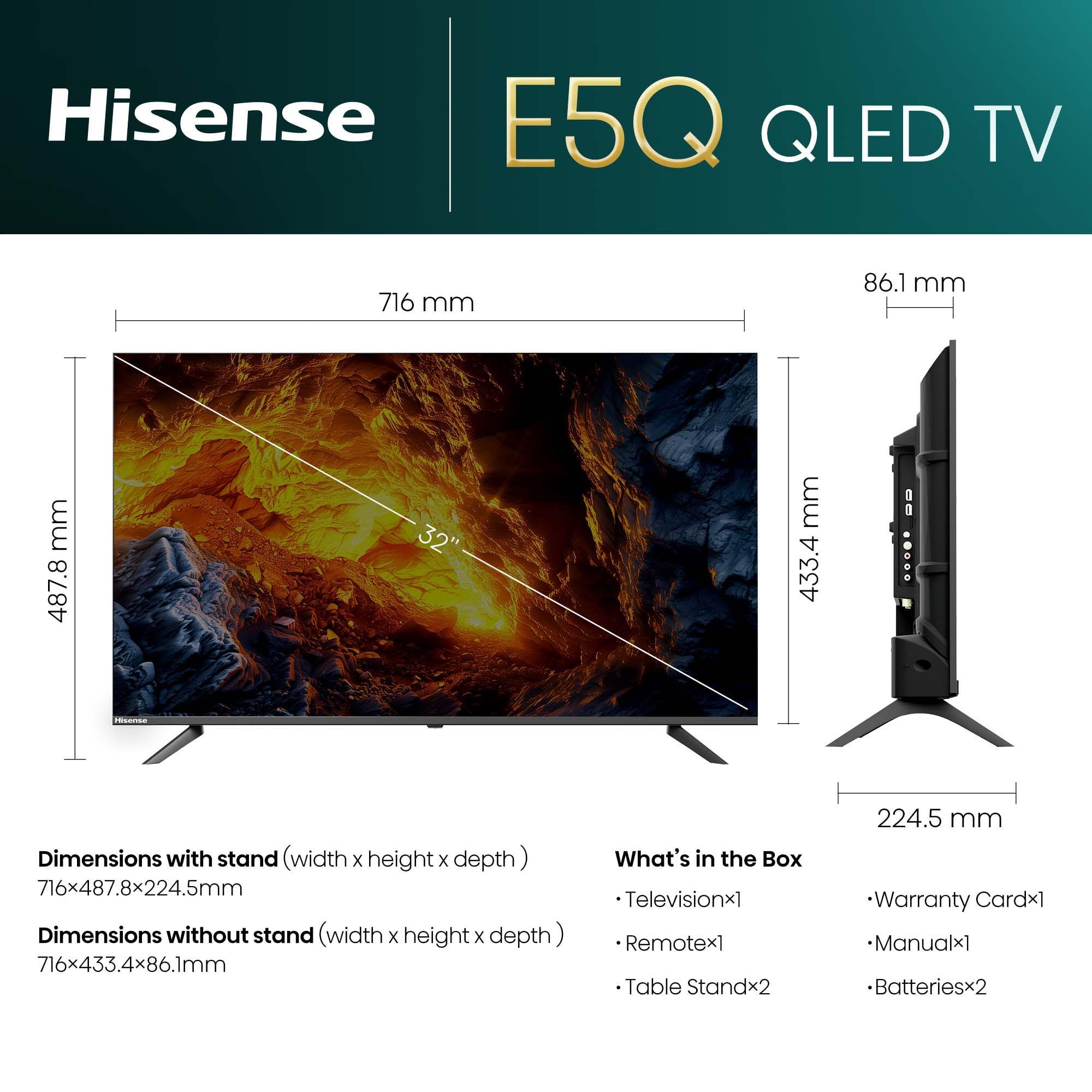 Hisense 80 cm (32 Inches) HD Ready Smart QLED Google TV | HDR10