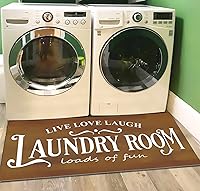 Vista 21 de UKELER - Alfombra antideslizante, antifatiga, para cuarto de lavado, lavadero, baño, cocina, de 48 x 20 pulgadas