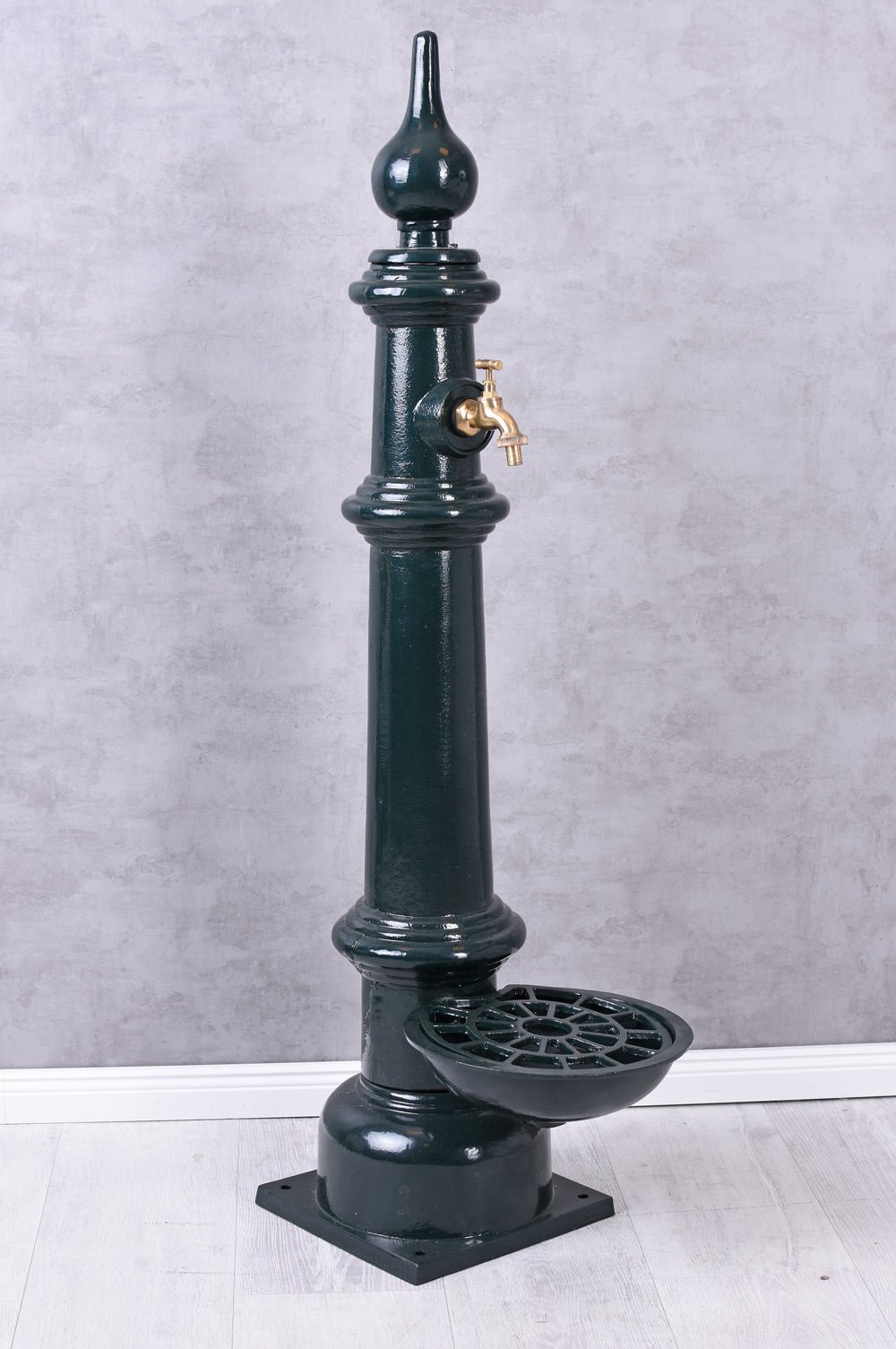 Säulenbrunnen Aluminium Brunnen Standbrunnen Landhausstil Zierbrunnen 120cm LTA381 Palazzo Exklusiv