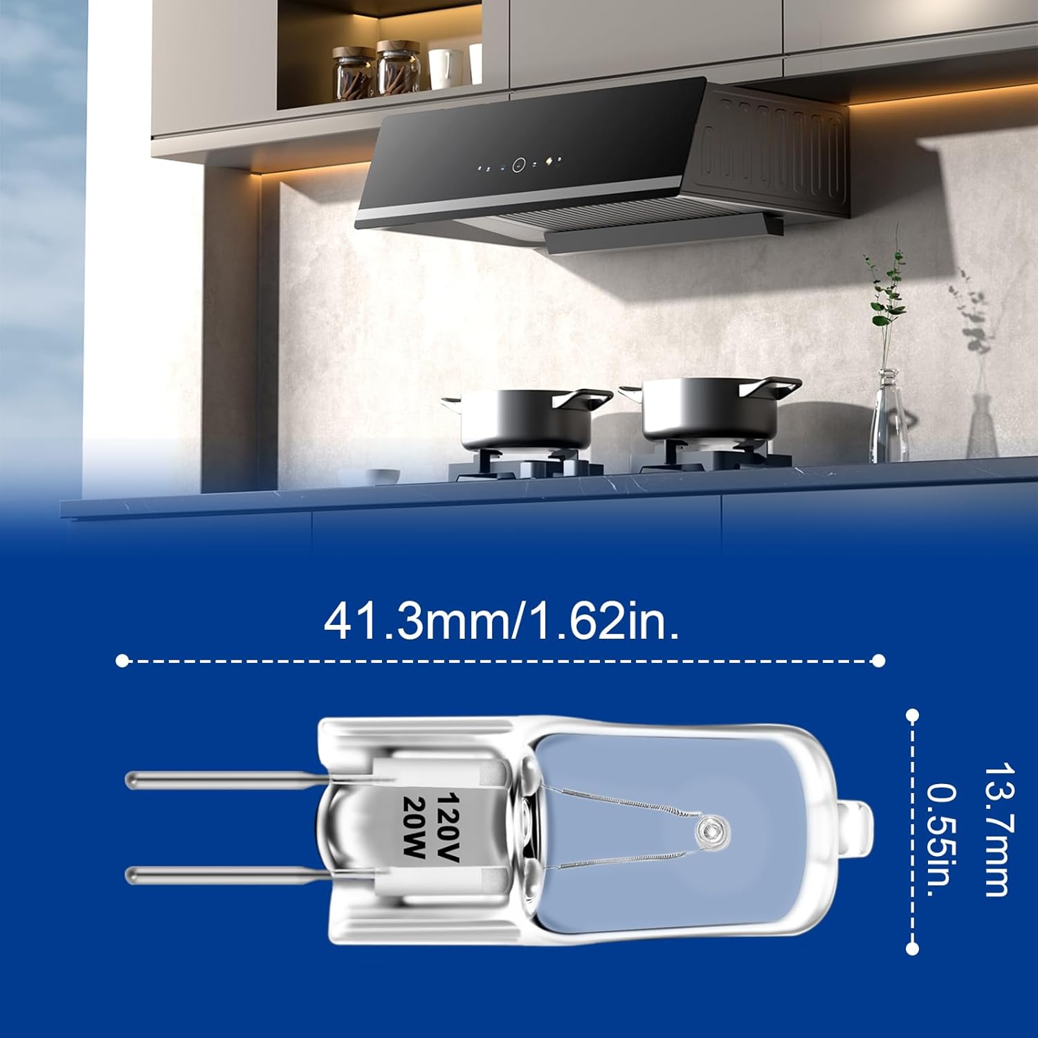 Wadoy WB36X10213 Microwave Light Bulbs G8 120V 20W Bulb Compitable with G-E Halogen Oven Parts (2 Packs) WB25X10019 WB08X10050 WB36X10246
