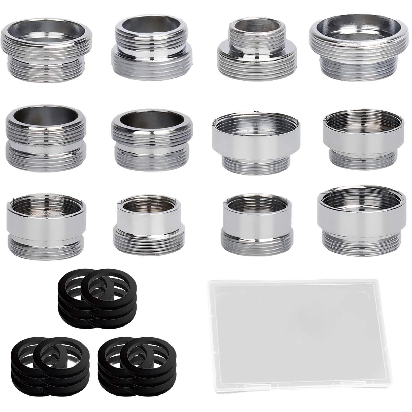 Adaptadores SVOCK para grifo en set de 12 piezas con conector universal y accesorio de manguera