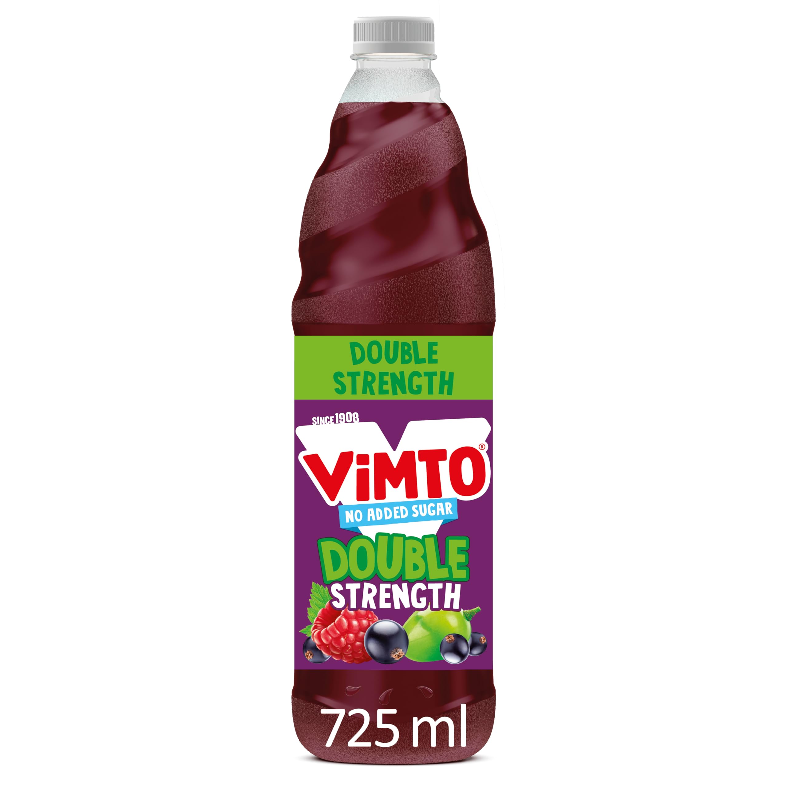 Vimto Original No Added Sugar Double Concentrate Fruit Squash, 725 ml