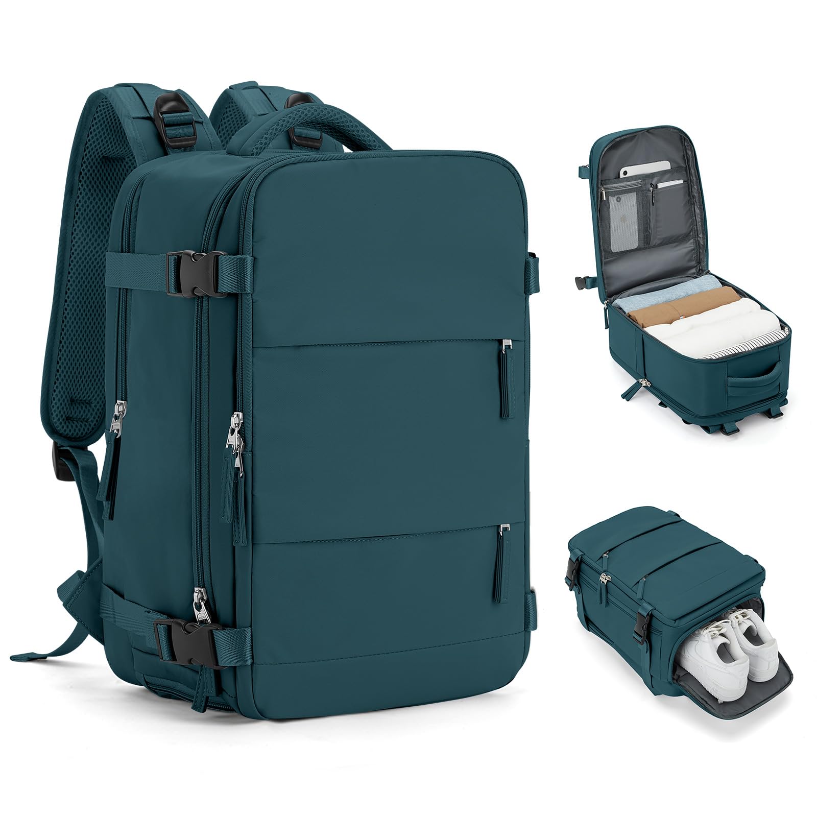 Zaino Bagaglio a Mano Ryanair 40x20x25 Zaino Aereo Borse da Cabina per Easyjet 45x36x20 Zaino da Viaggio donna con porta ricarica USB, Borsa da Viaggio aereo Zaino Computer Impermeabile Casual Daypack