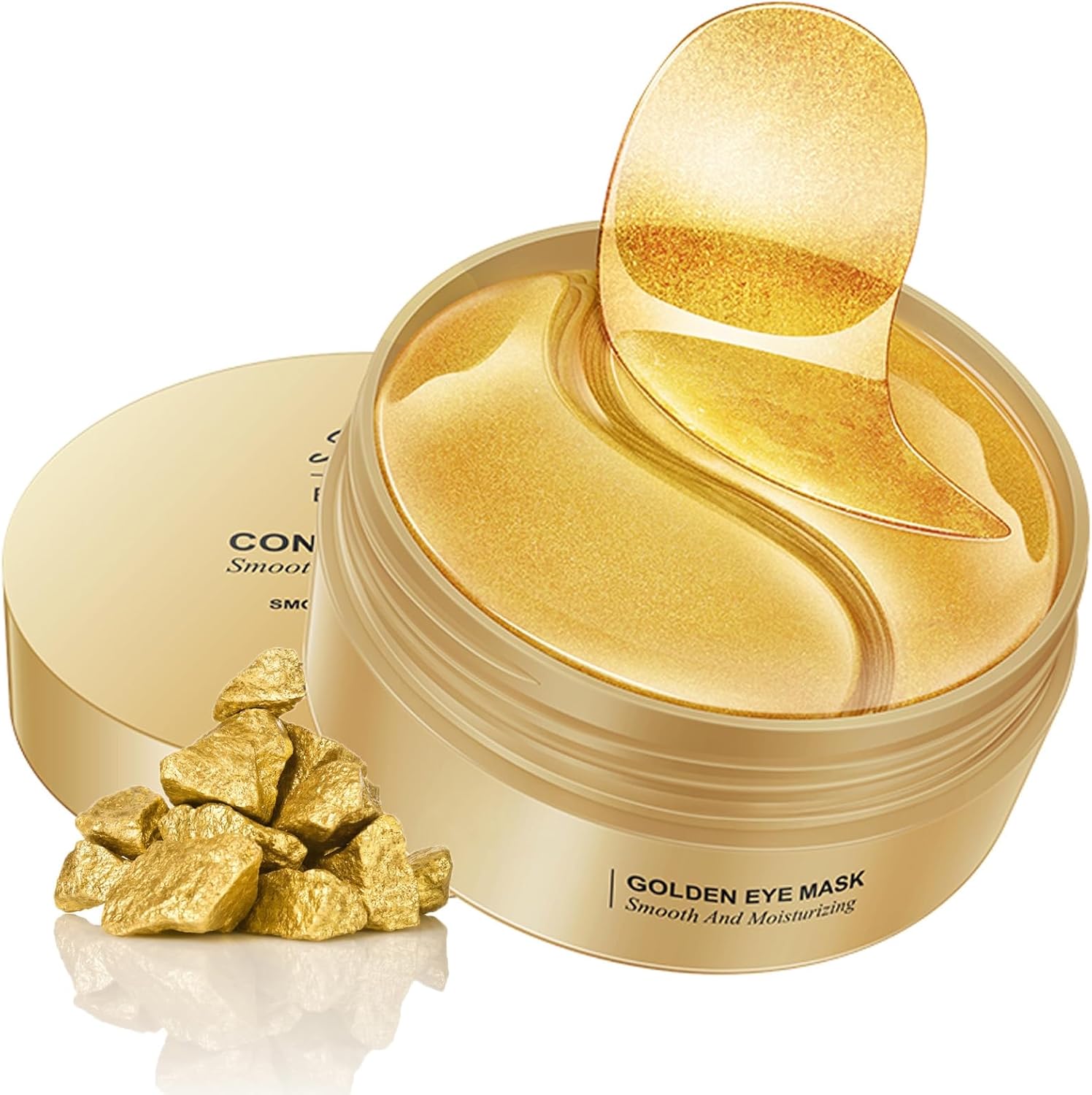60 stuks oogpads, oogmasker, oogpads, anti-aging oogpads, collageen, oogpads tegen kringen en wallen onder de ogen, cadeaus voor vrouwen, 30 paar (goud)