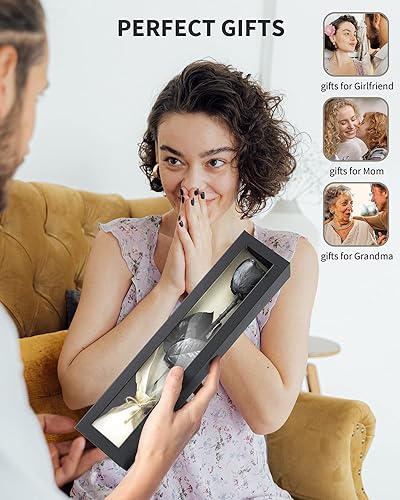 Miniatura 5 de Rosa preservada, flores preservadas para entrega Prime, regalos de rosa individual para mujeres, regalos de rosa real para ella, regalos de