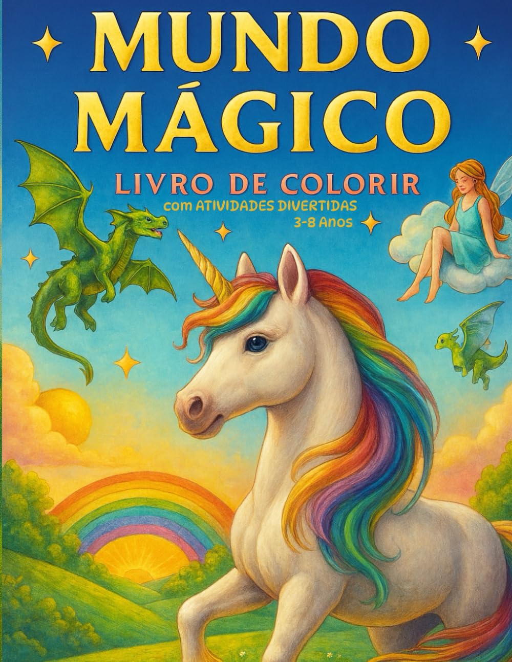 Mundo Mágico: Livro de Colorir e Atividades