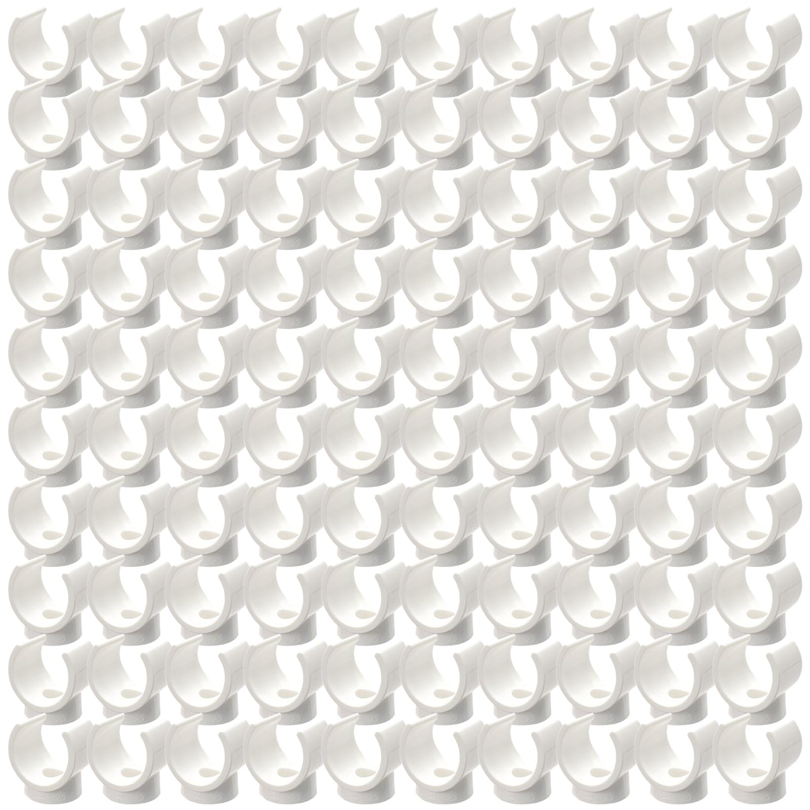 Woedpez A 100Pcs U Shaped Pipe Clamp Tube Fastener Tubing Hose Holder Heavy Duty Pipes Clamps Hangers Easy To Use U Shaped Pipe Clamp