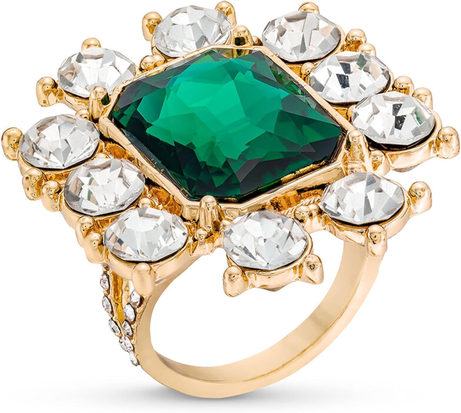 Rocksbox Estelle Cocktail Ring in Emerald Emerald Green