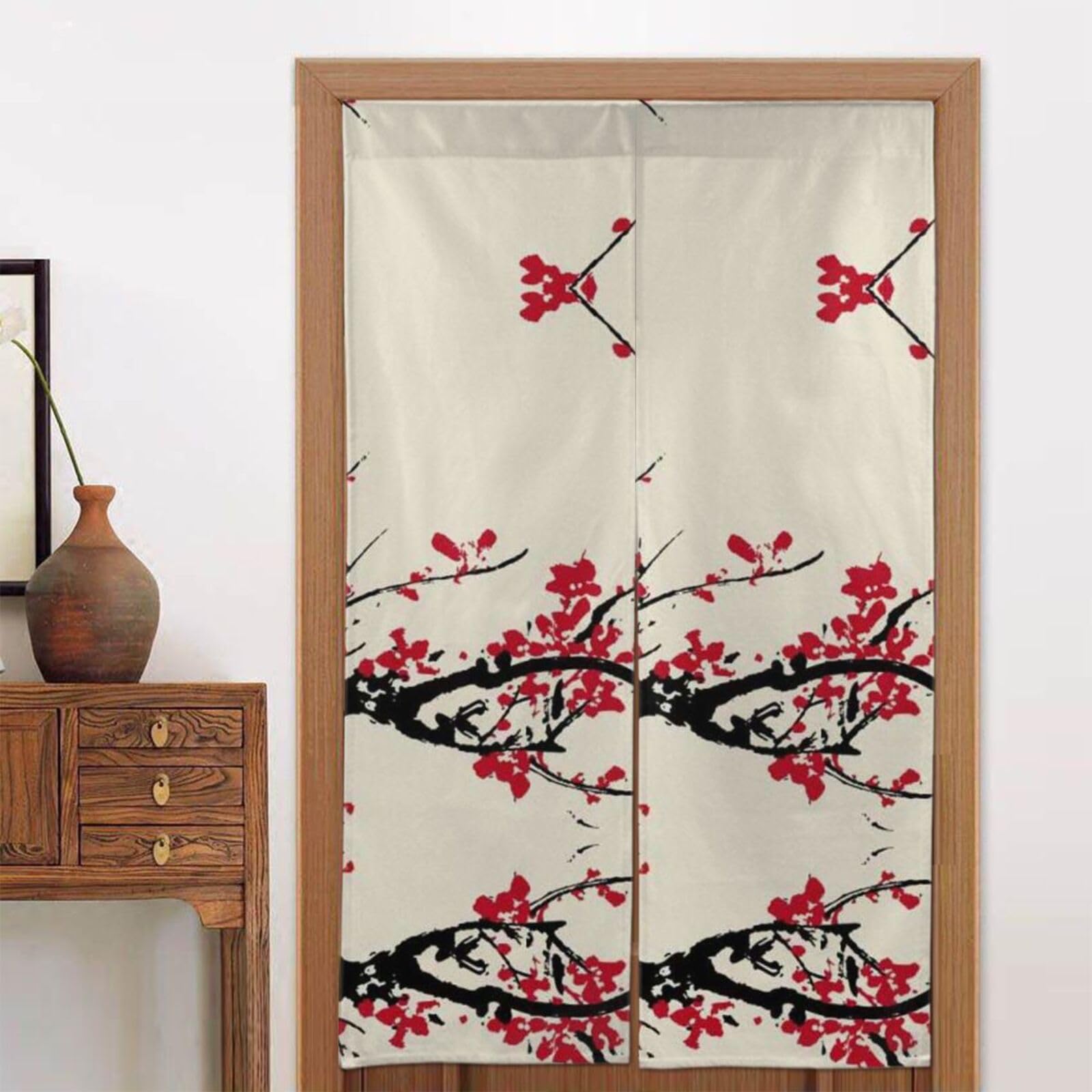 Noren fleurs de cerisier BAFAFA pour séparer une cuisine ou chambre
