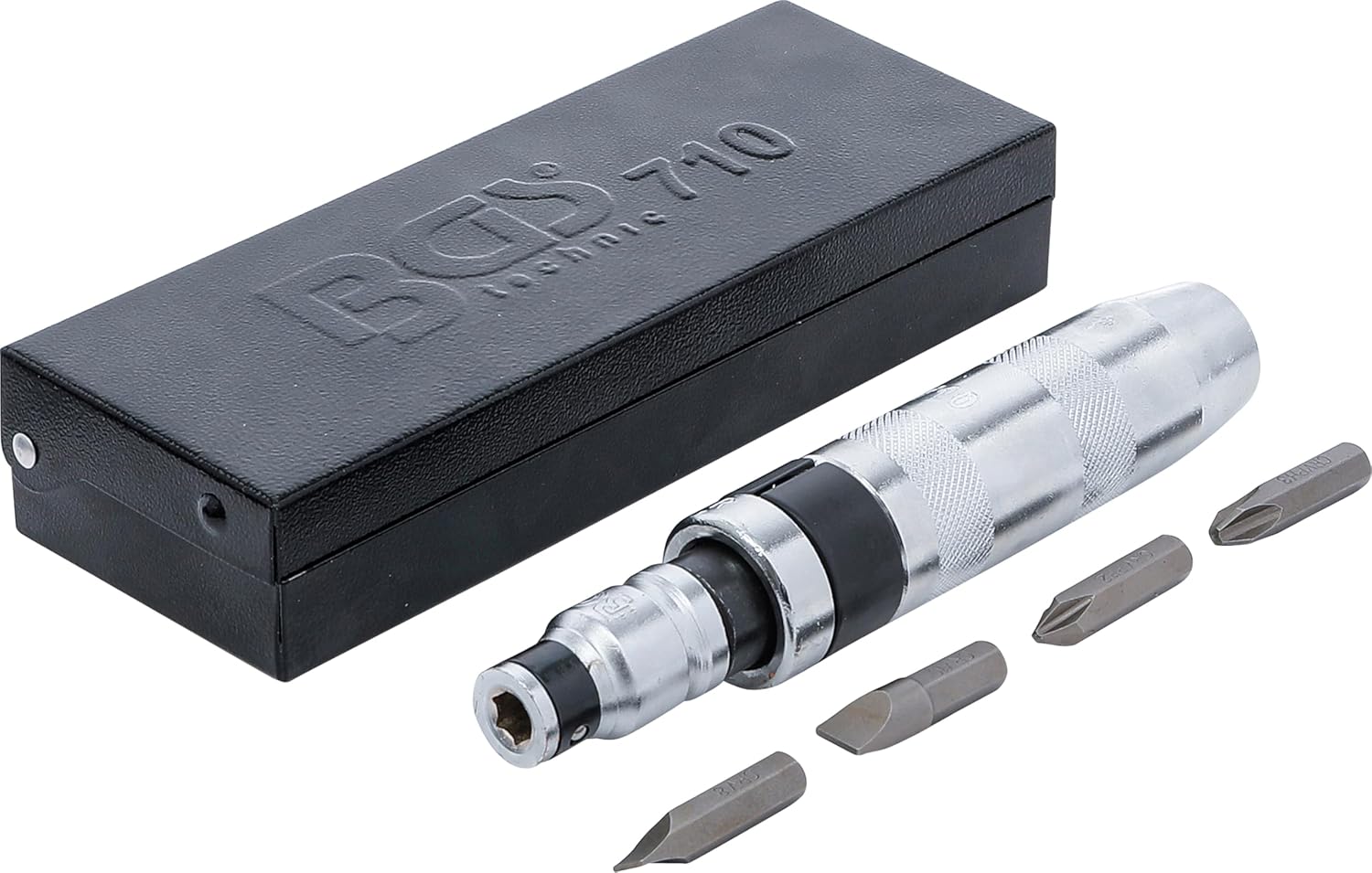 BGS 710 Manual Impact Wrench with Bits, Silver