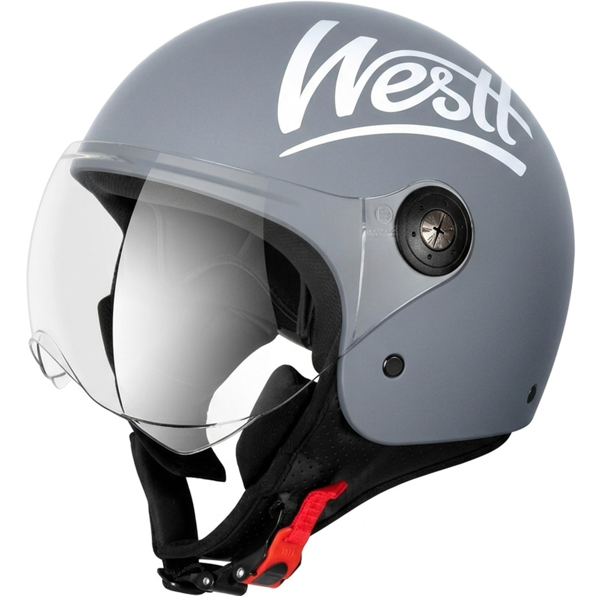 Kask WESTT Classic Jet I kask motocyklowy I z wizjerem I damski i męski I z certyfikatem ECE I S-XL