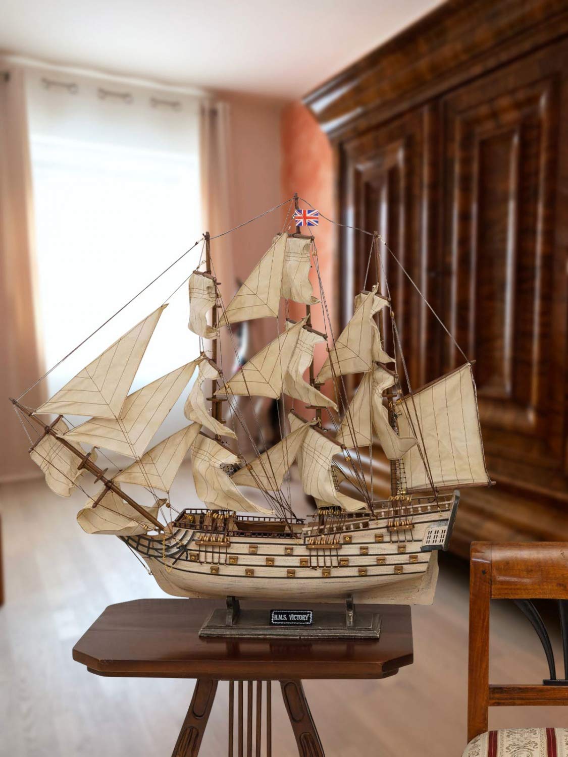 Modellschiff HMS Victory England Holz Schiff Segelschiff 86cm kein Bausatz