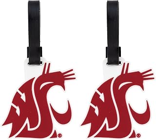 Desert Cactus Washington State University Luggage Tag WSU Cougars Bag (PVC - Design A) (Pack of 2)