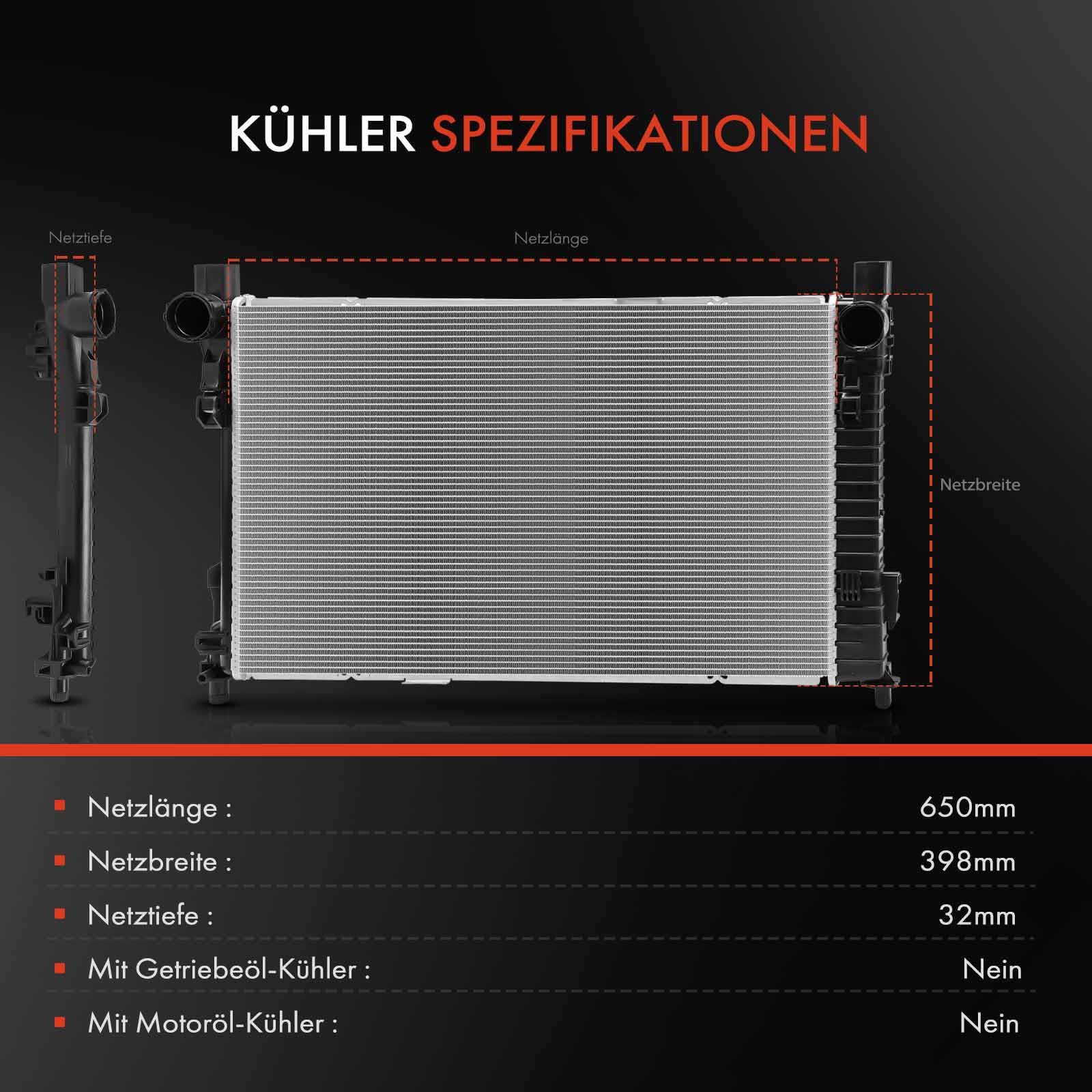 Frankberg Ladeluftkühler Für Mercedes W203 - Turbokühler Kompatibel Mit C/S/CL Klasse