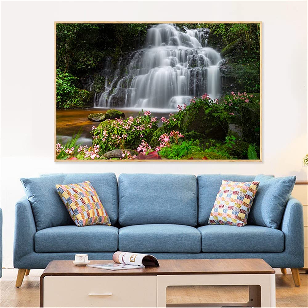 Peinture diamant grand format pour réduire le stress et décorer un mur vide