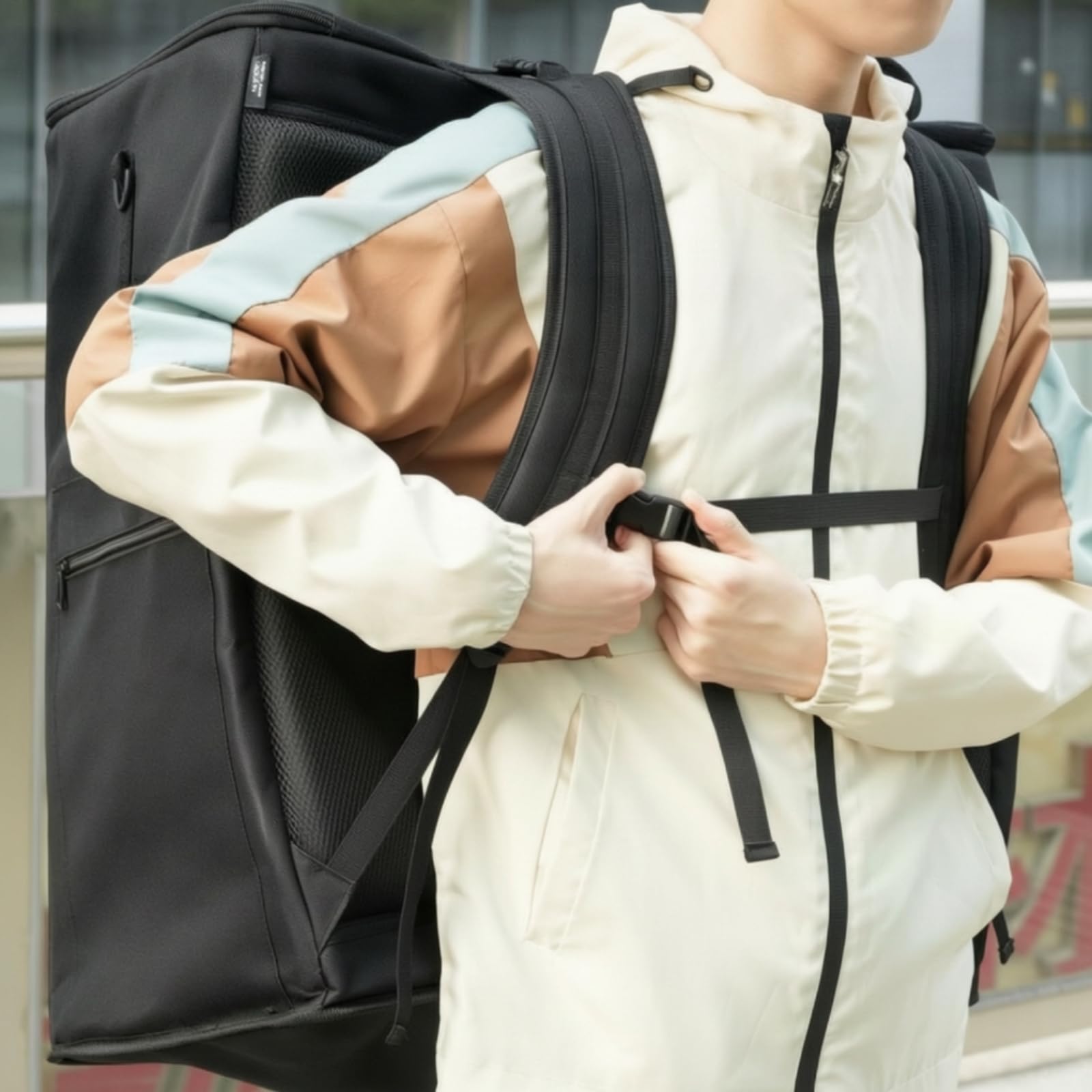 Faltfahrrad Tasche Fahrradtasche Transporthülle Tragetasche Aufbewahrungstasche Tragefreundlich mit Rucksackgurten Und Stabiler Form für Lagerung, Style to 2