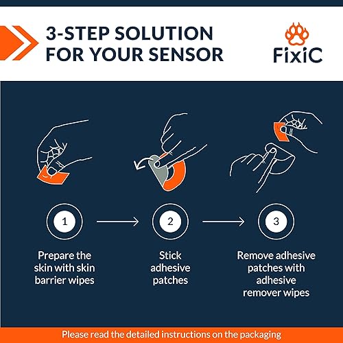 Miniatura 49 de FixiC Parches adhesivos para G7 y Stelo - Paquete de 25 parches adhesivos impermeables de alta calidad - Papel precortado - Parche adhesivo para G7