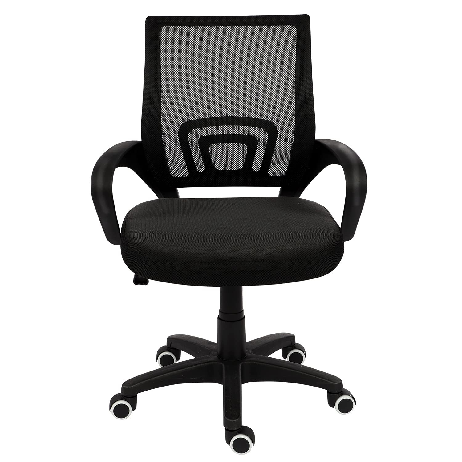 Office Chair Desk Chair Black,Ergonomic Home Office Chair with Lumbar Support Swivel Office Computer Chair Mid-Back Mesh Task Chair,Height Adjustable