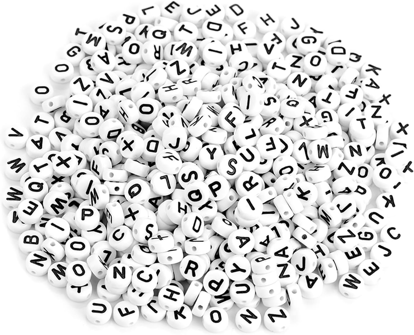 – Cryfokt Small Letter Beads Alphabet Beads, Letter, for DIY Bracelets