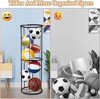 Kamanan 2 szintes labdatartó állvány, függőleges sportszer szervezőrendszer 3