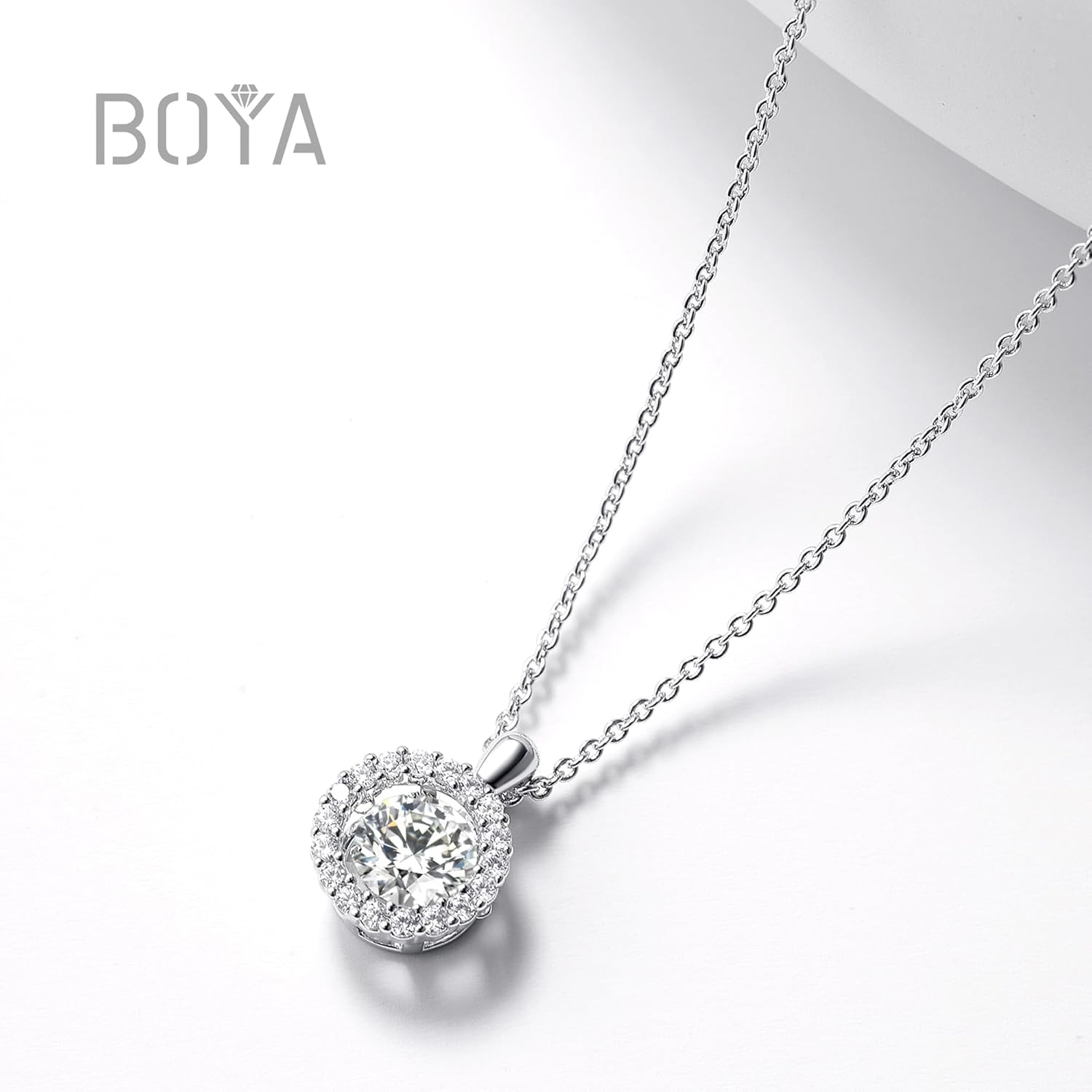 boya Moissanite Necklace for Women, Dancing Necklace for Anniversary Mother's Day Valentines Christmas Gifts for Wife - Image 7
