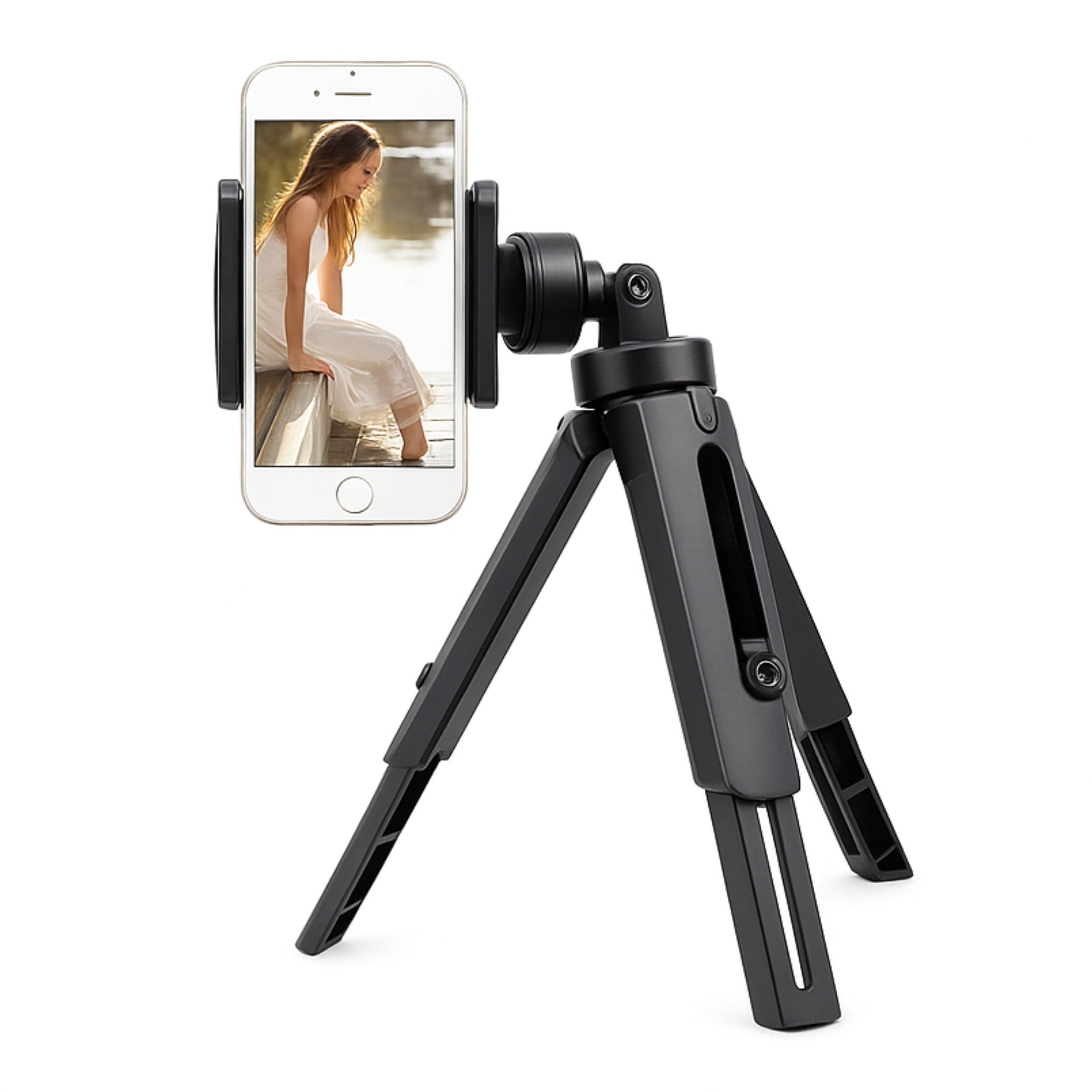 PARENCE.- Mini treppiede universale regolabile per smartphone e fotocamera - Supporto a 360° con attacco da 1/4" - ideale per video, foto, vlog e videochiamate