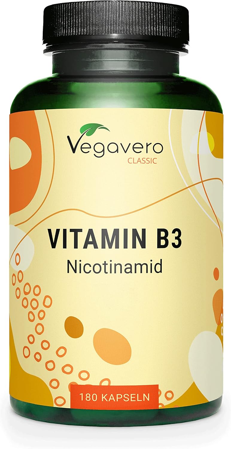 Vitamin B3 Nicotinamide Vegavero® 500 mg Flush Free Niacinamide