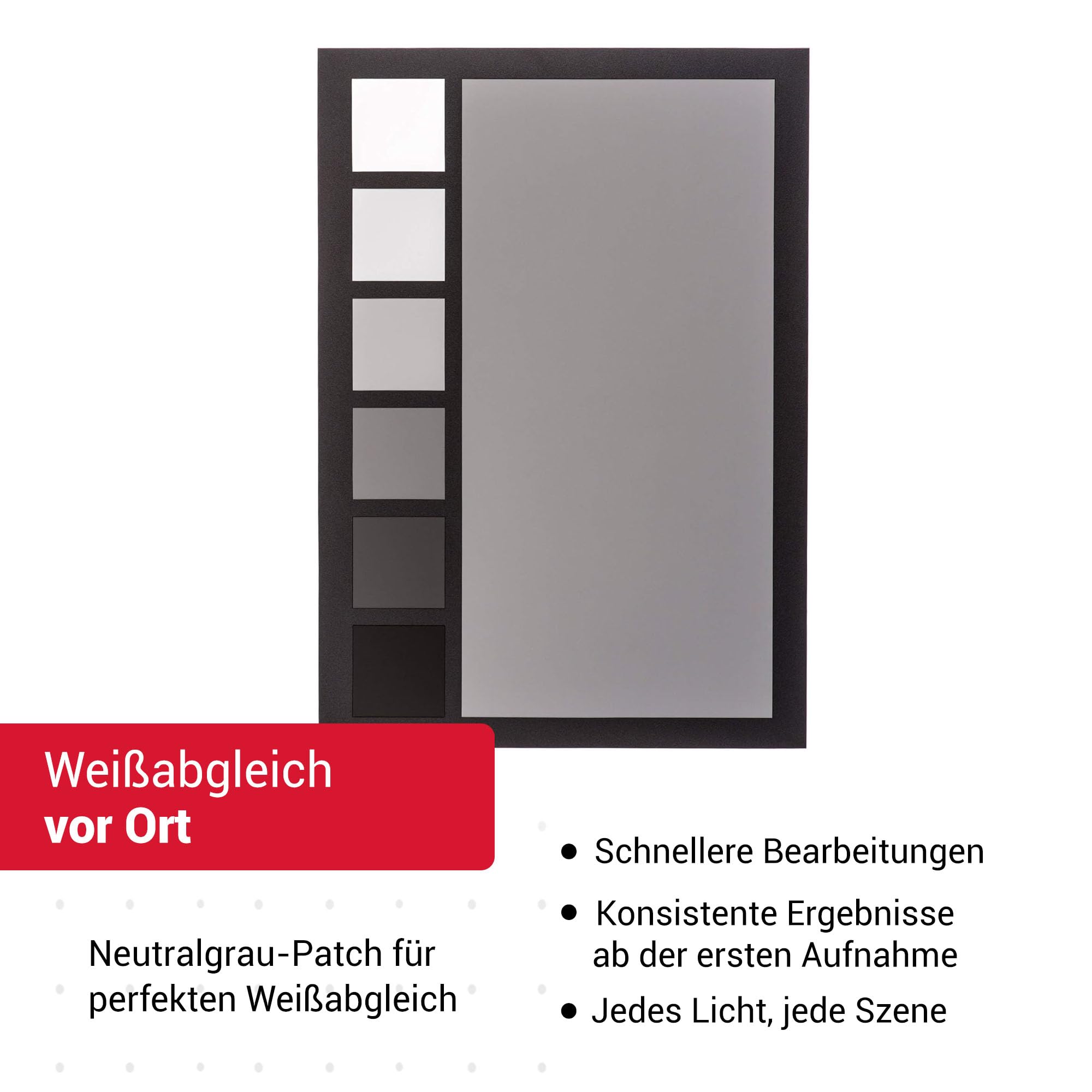 datacolor SpyderCheckr24: Farbkarte zur Kamerakalibrierung incl. Software zur Berechnung von Farbkorrektur-Presets. 24 Farbfelder sowie vollformatige Graukarte auf der Rückseite, schwarz