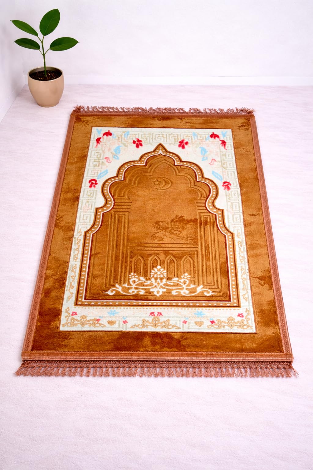Janamaz Prayer Mat - Turkey Velvet, Aasan Comfort -11