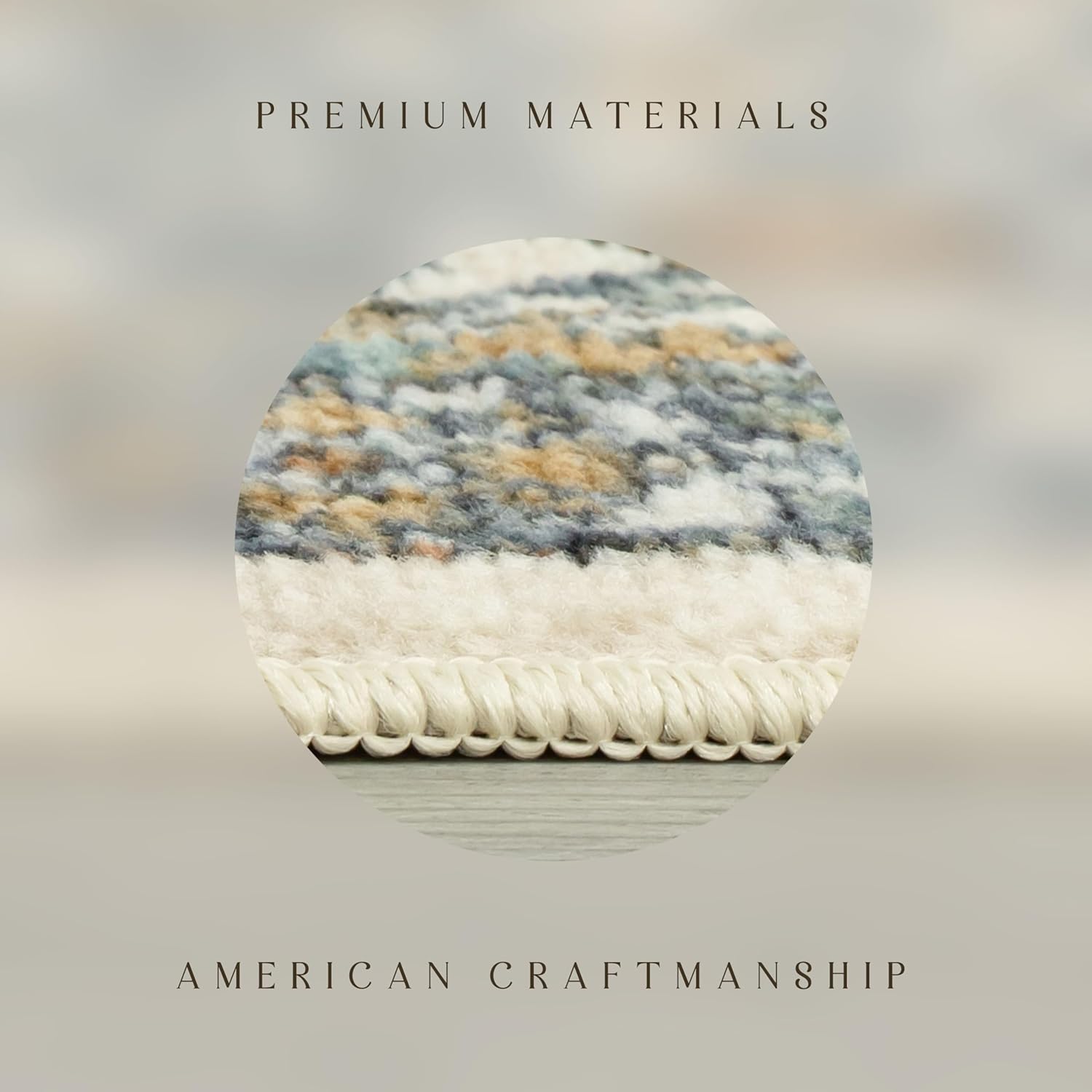 Maples Rugs Benton Oriental Runner Rug – Made in USA – Washable, Non-Slip, Low Profile Indoor Rug for Hallway, Kitchen, and Laundry Room, 2' x 8', Beige