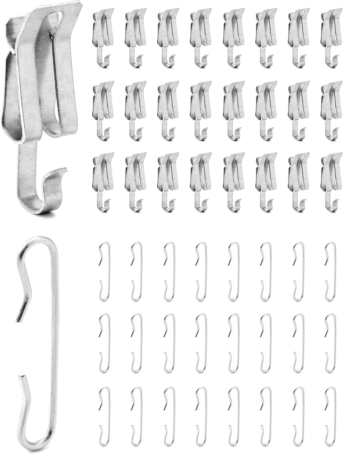 QWORK Roof DeIcing Heat Cable Clips and Spacers Kits, 25 Pcs Gutter De