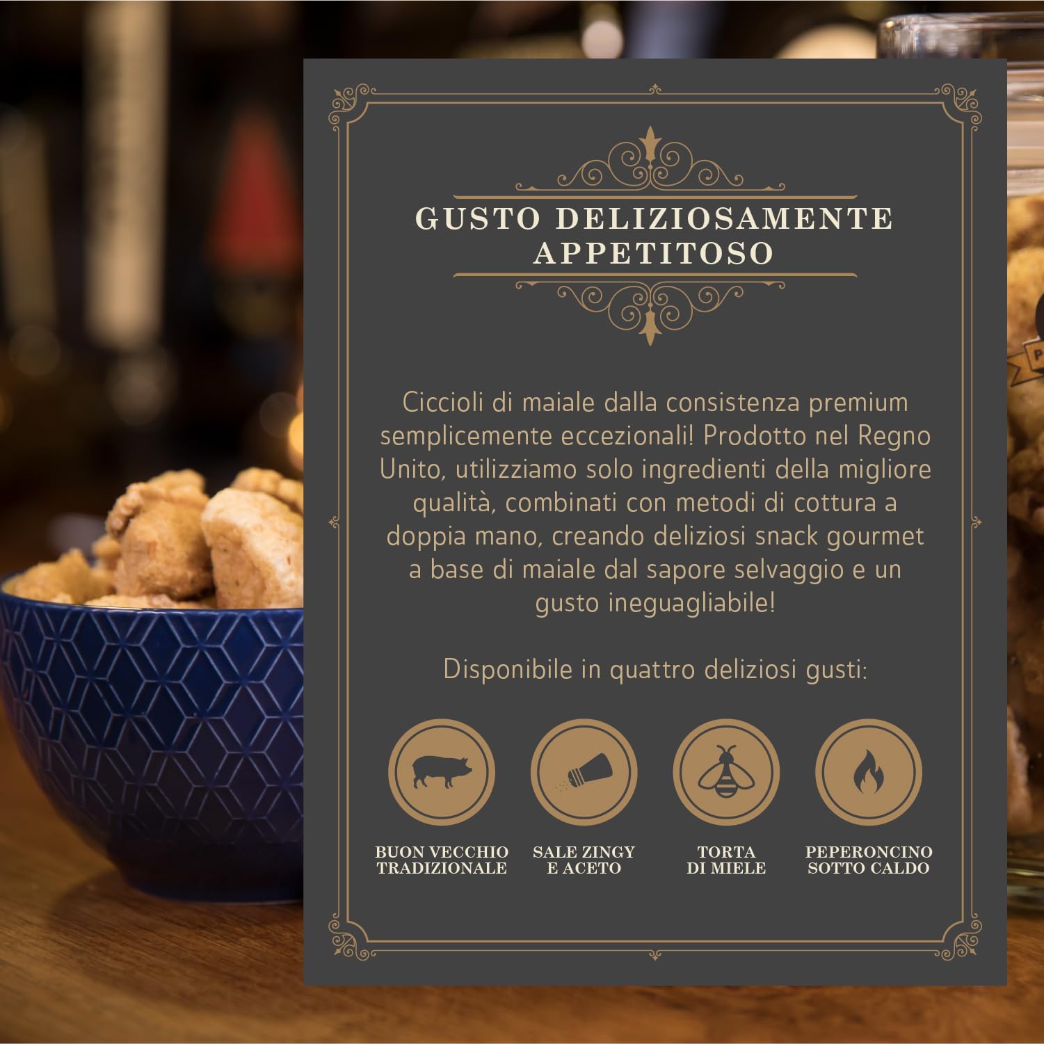 Ciccioli di Maiale di Qualità Mr Tubs Cotti due Volte - Pacchetti In Alluminio di Sapori Diversi - Ciccioli Pregiati e Non Scarti d Maiale (12 Sachets, Mixed)
