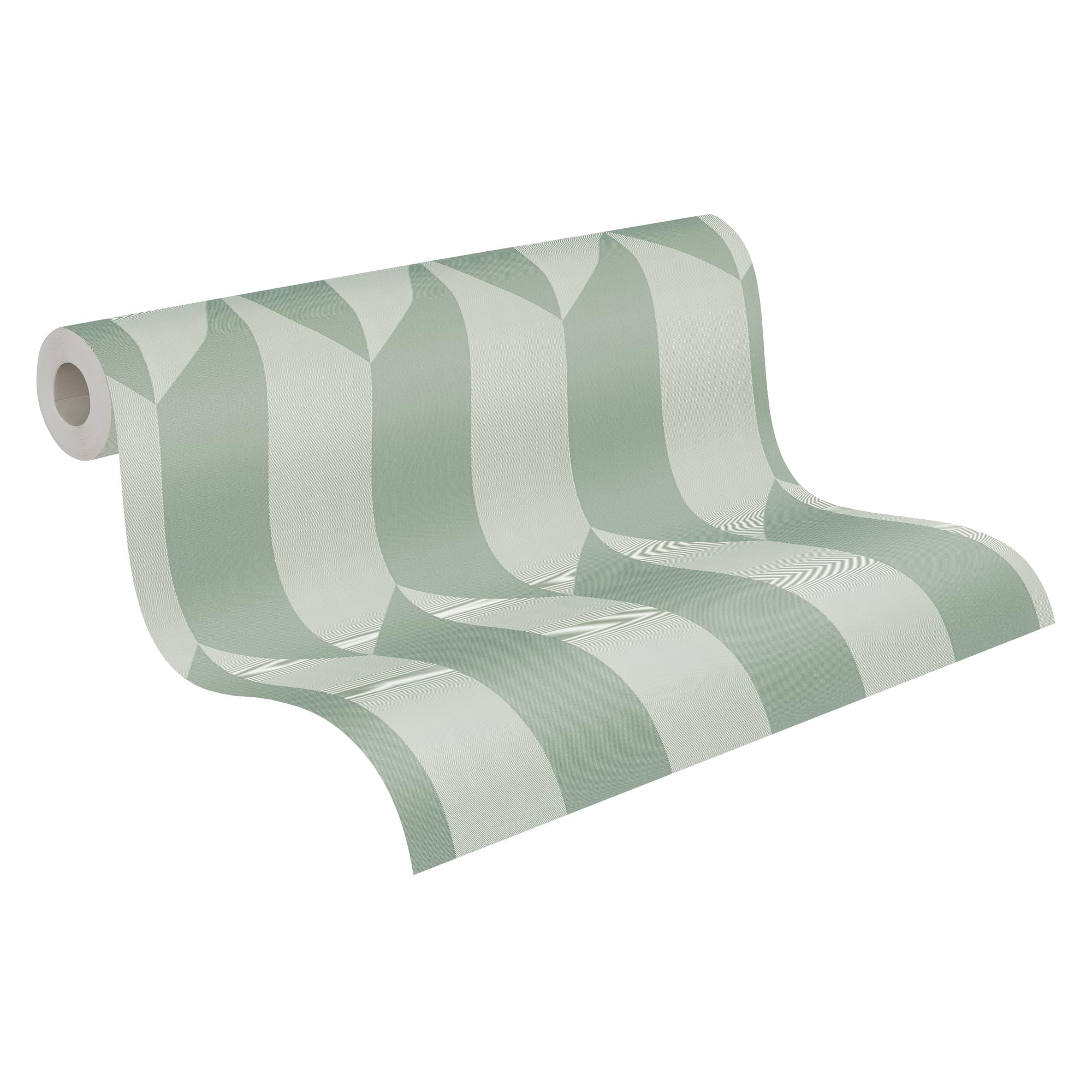 Livingwalls CosmoLiving Non-Woven Wallpaper with Metallic Design in Green, Metallic – 10,05 x 0,53 m Modern Wallpaper by Cosmopolitan – 790864