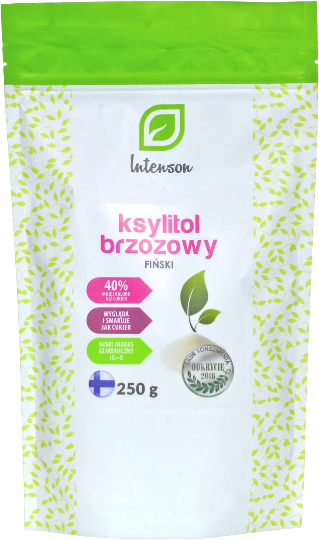 Xylitol Birch Sugar, Intenson - 250 g,