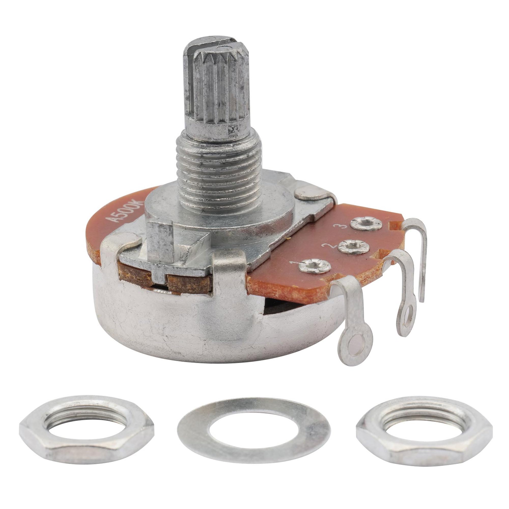 Musiclily Metryczna 15mm Pełny Potencjometr Gitaryowy A500K Audio (2 szt.)