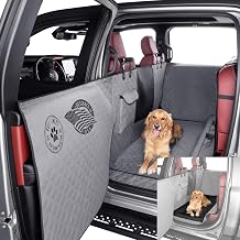 Ruff Liners XL Floor Cover with Door Protection, Gray | XL Back Seat Dog Bed for Car Back Seat, Black - As Seen on Shark Tank Waterproof, Machine-Washable