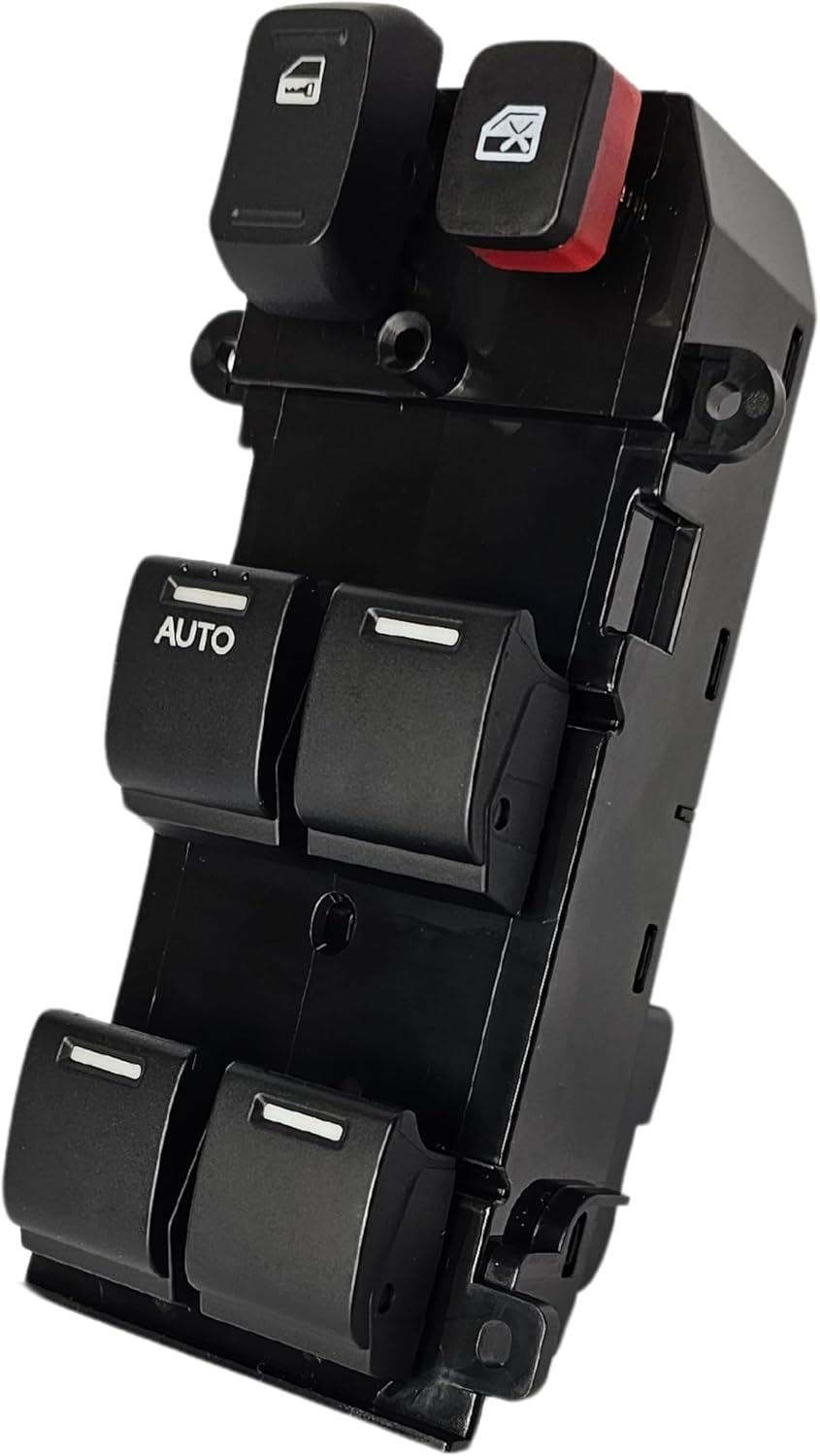 SWITCHDOCTOR 2-Way Black Push Button Window Master Switch for 2009-2014 Honda Fit