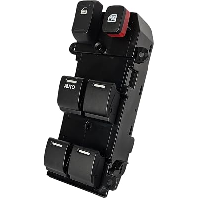 SWITCHDOCTOR 2-Way Black Push Button Window Master Switch for 2009-2014 Honda Fit