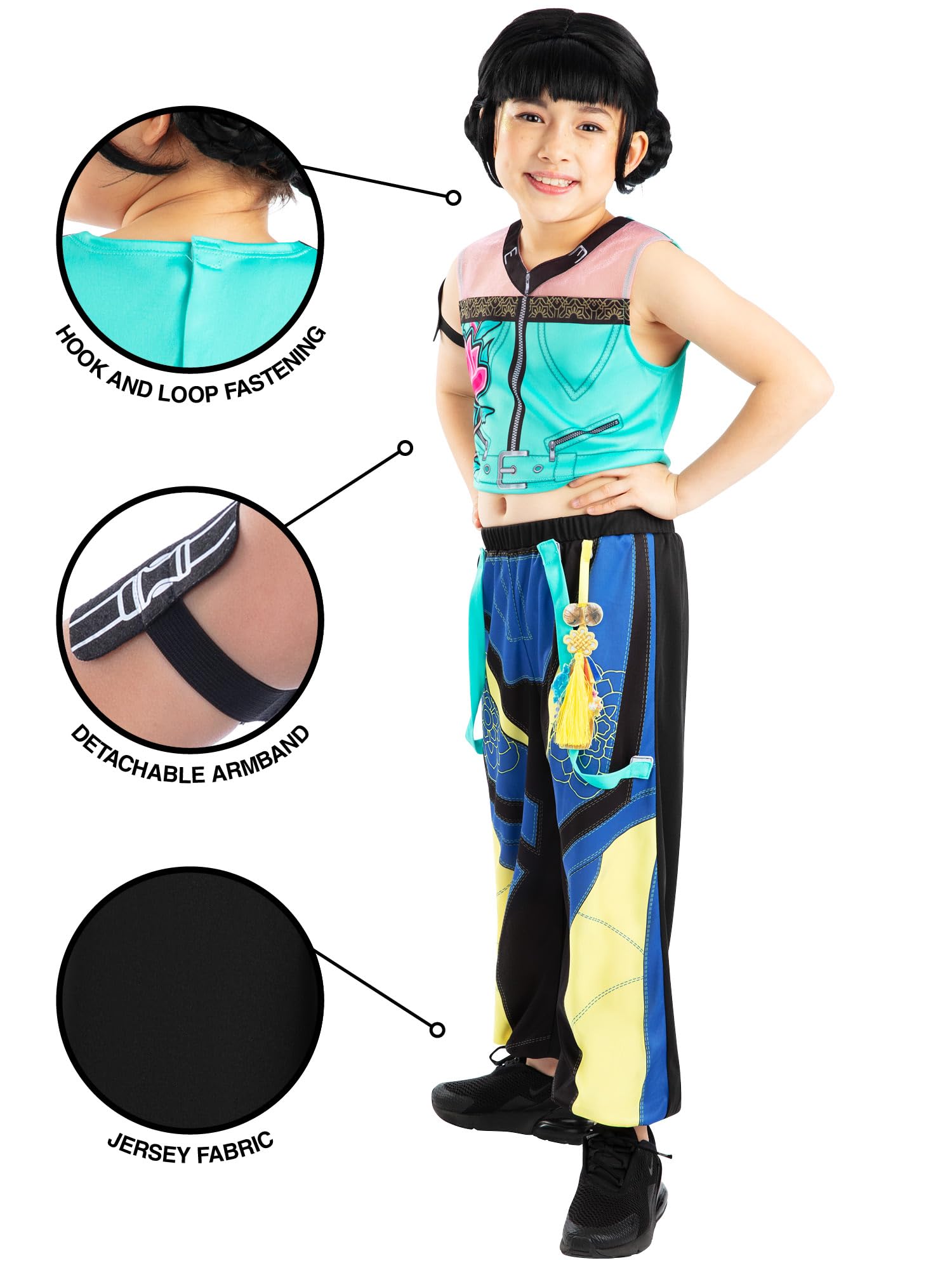Rubies Official Netflix K-Pop Demon Hunters Zoey Child Costume, Kids Fancy Dress