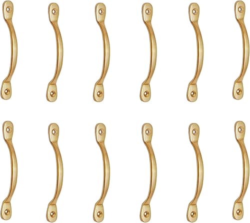 Miniatura 10 de Adonai Hardware "Keziz - Tirador de latón para gabinetecajón (20, lacado pulido)