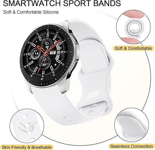 Miniatura 3 de Correa deportiva para Samsung Gear S3 FrontierGear S3 Classic, correa de repuesto de silicona de 0.866 pulgadas para Samsung Galaxy Watch de 1.811