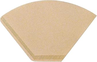 #2 Natural Brown Paper Cone Coffee Filters, Unbleached Coffee Filter 2, Fit 2~6 Cup Cuisinart Black & Decker Coffee Maker & #2 Cone Coffee Drippers, Replace Melitta Coffee Filters No.2 (100)