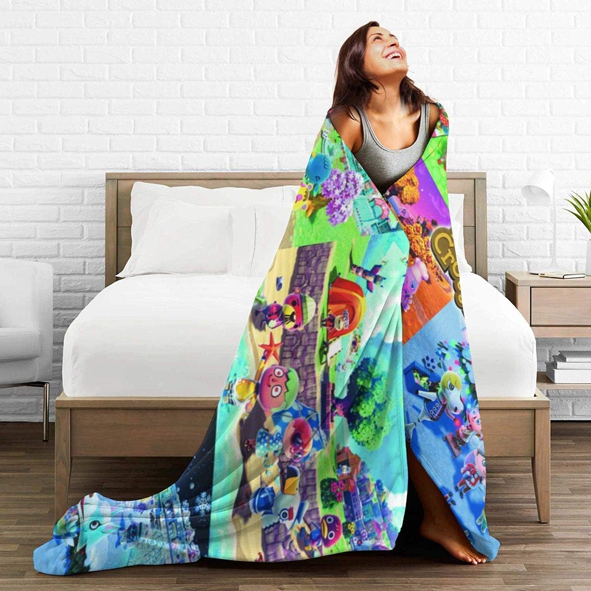Black Friday 🔥 customgogo Anime/Animal Ultra-Soft Micro Fleece Blanket Lightweight Bed Blanket Sofa Cozy,Warm Throw Decor Soft Flannel Plush Bedspread for Home Trip,80 x60.